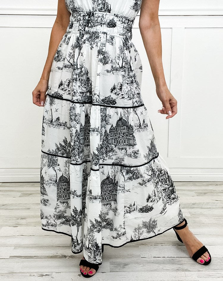 Stylish Maxi Dress for Women with V Neck Short Sleeve