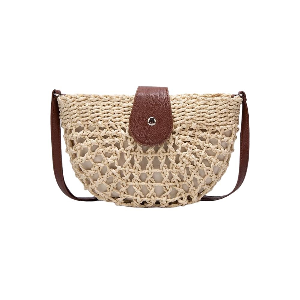 Elegant Crossbody Bag for Women with Braided Web Design