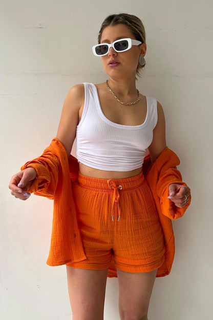 Effortless Two Piece Set for Women with Button Down