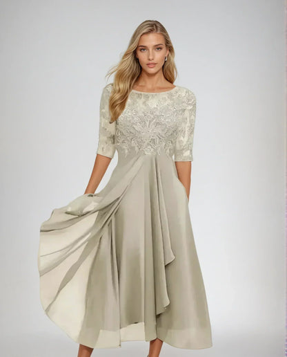 Stylish Lace Midi Dress for Women