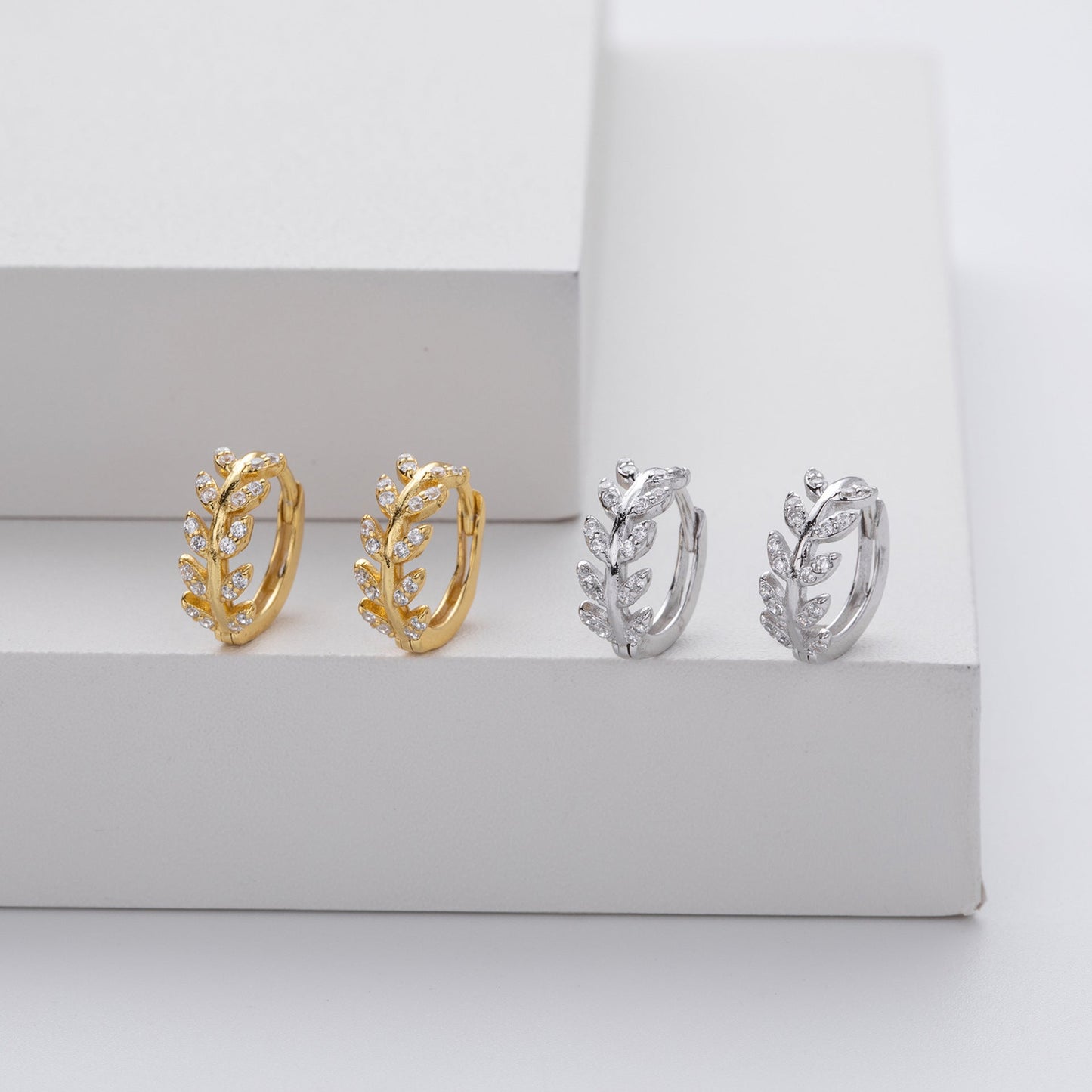 Elegant Earrings for Women with Silver Gold Design