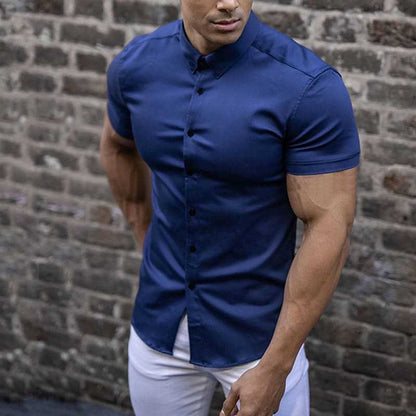Effortless Shirt for Men with Short Sleeve
