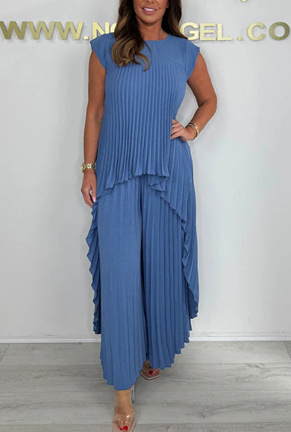 Comfortable Two Piece Set for Women with Short Sleeve