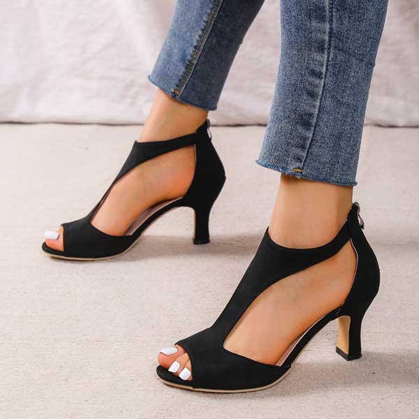 Comfortable Heeled Sandals for Women with Orthopedic Cushioned Style