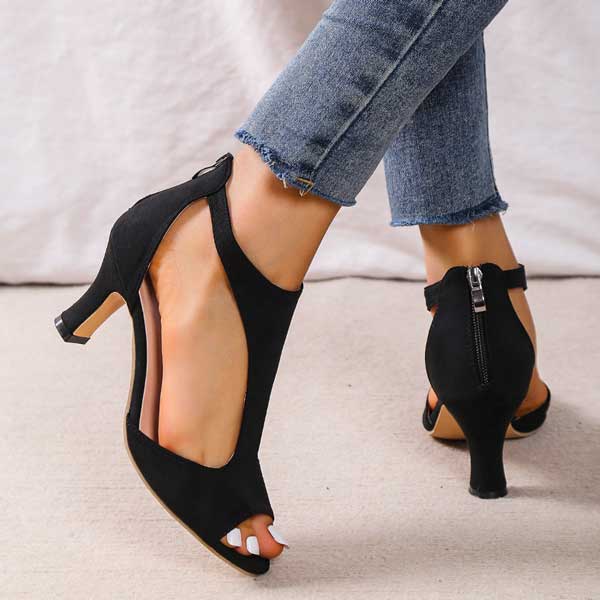 Comfortable Heeled Sandals for Women with Orthopedic Cushioned Style