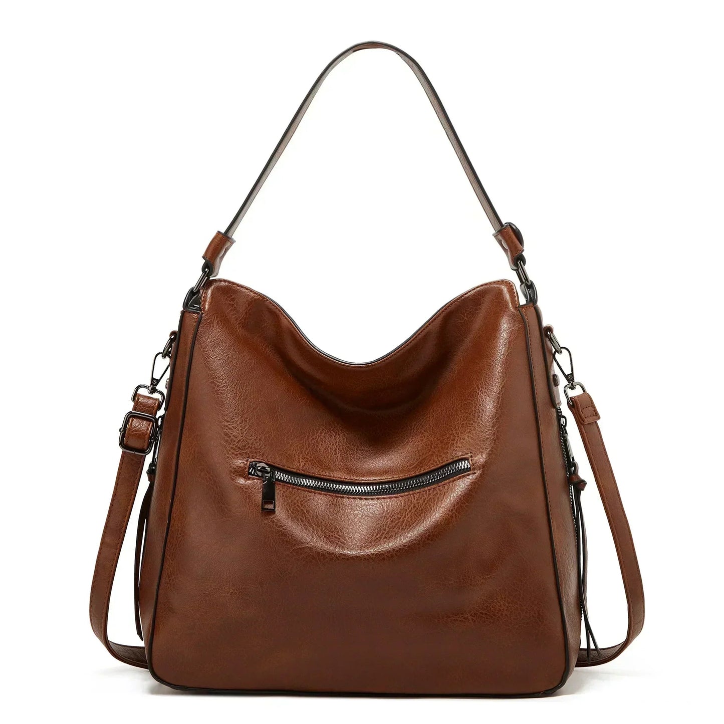 Stylish Crossbody Bag for Women with Retro Zipper Design