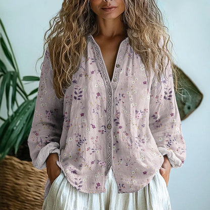 Stylish Blouse for Women with Vintage Casual Style