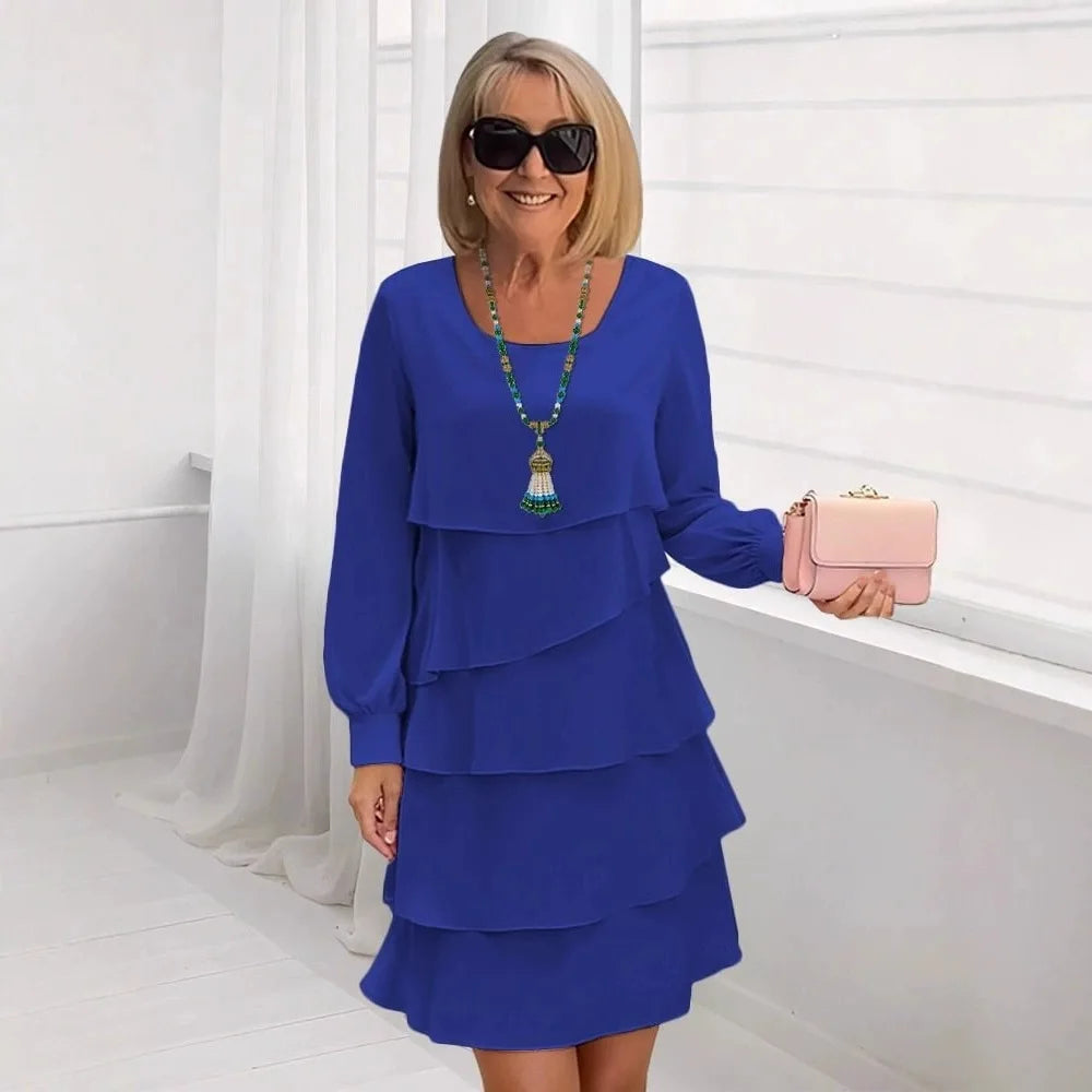 Effortless Mini Dress for Women with Long Sleeve