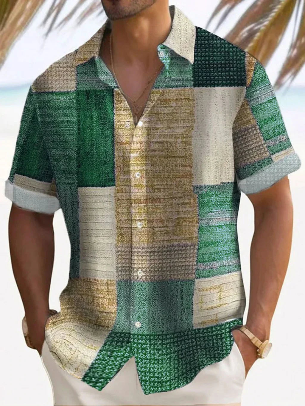 Stylish Button Down Shirt for Men with Retro Casual Style