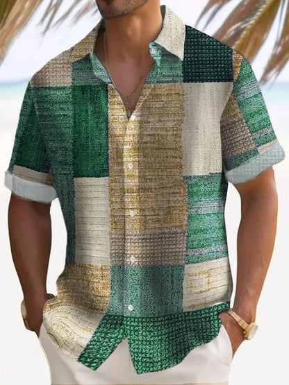 Stylish Button Down Shirt for Men with Retro Casual Style