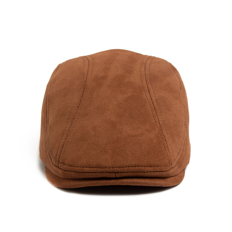 Classic Suede Cap for Men with Vintage Design