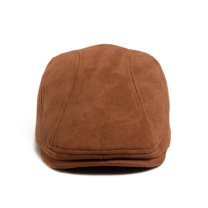 Classic Suede Cap for Men with Vintage Design