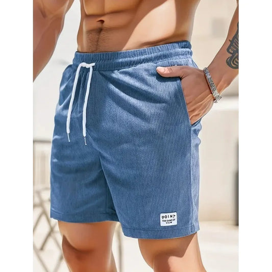 Effortless Shorts for Men with Drawstring Pockets
