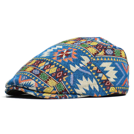 Classic Cap for Men with Colorful Vintage Design
