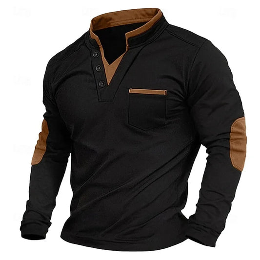Comfortable Knit Sweater for Men with V Neck