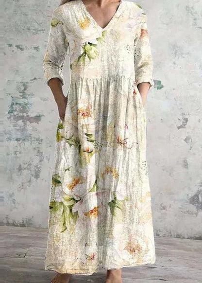 Stylish Breezy Floral Midi Dress for Women