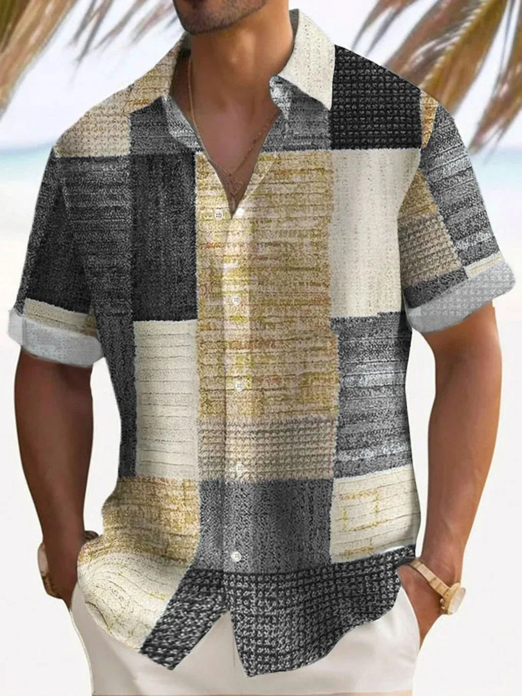 Stylish Button Down Shirt for Men with Retro Casual Style
