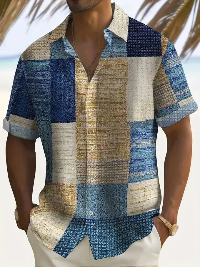 Stylish Button Down Shirt for Men with Retro Casual Style