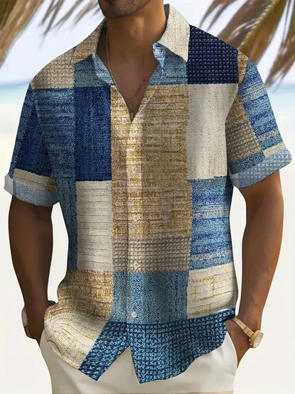 Stylish Button Down Shirt for Men with Retro Casual Style