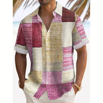 Stylish Button Down Shirt for Men with Retro Casual Style