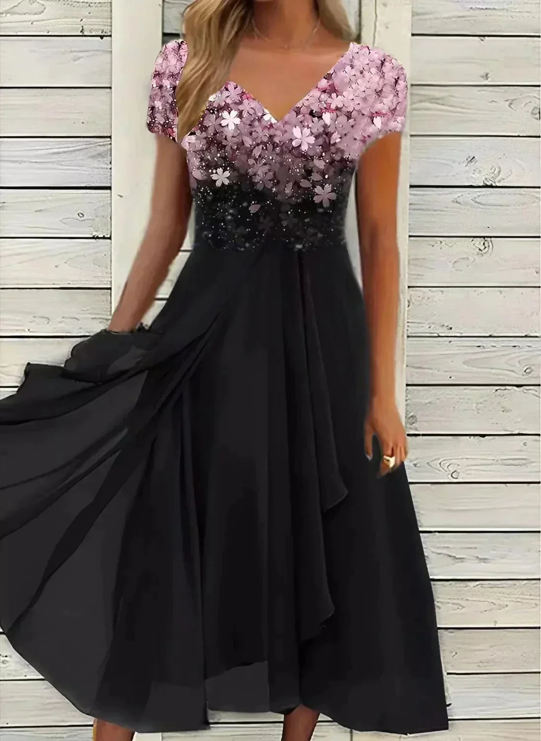 Elegant Floral Mini Dress for Women Formal Wedding Guest Style