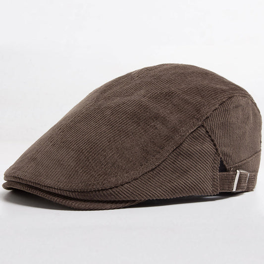 Comfortable Corduroy Cap for Men with Vintage Design