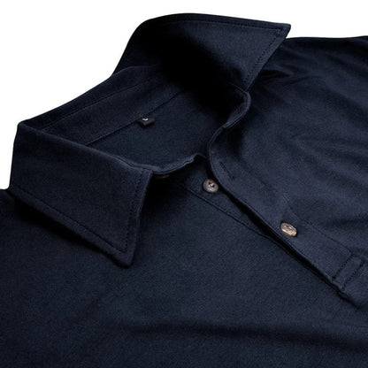 Effortless Polo Shirt for Men with Collared Long Sleeve