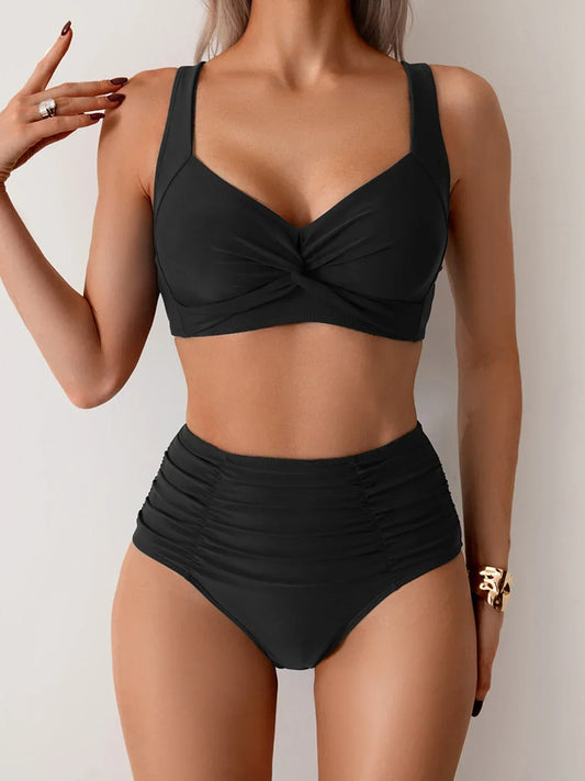 Stylish Bikini Set for Women with High Waist