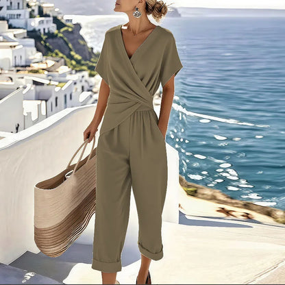 Stylish Two Piece Set for Women with Wrap