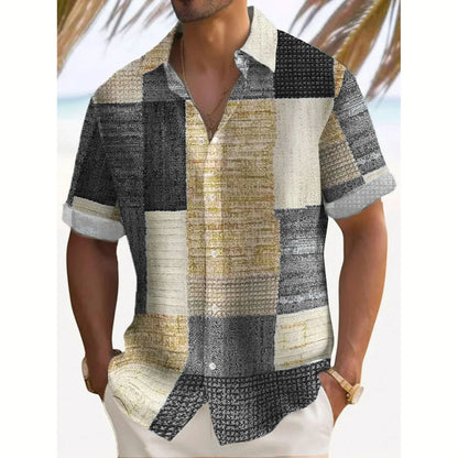 Stylish Button Down Shirt for Men with Retro Casual Style