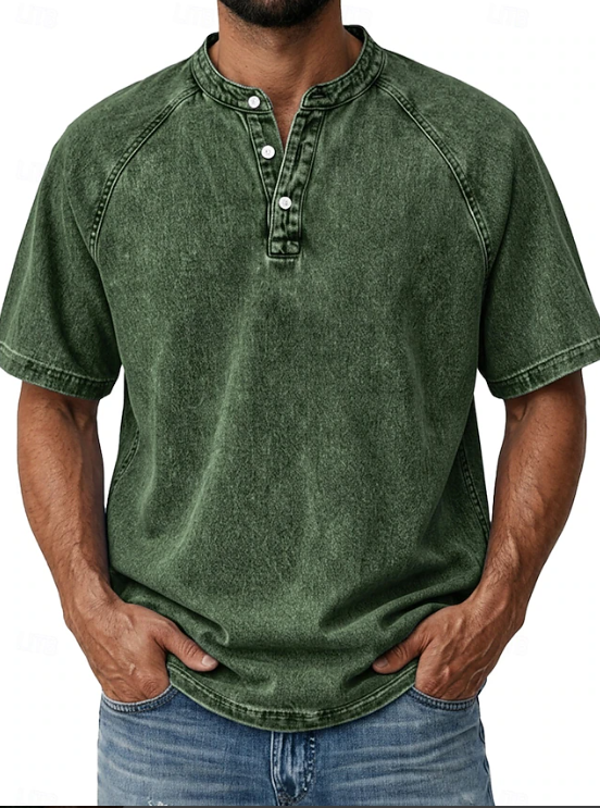 Comfortable Button Down Shirt for Men with Vintage Casual Style