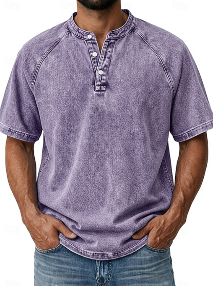 Comfortable Button Down Shirt for Men with Vintage Casual Style
