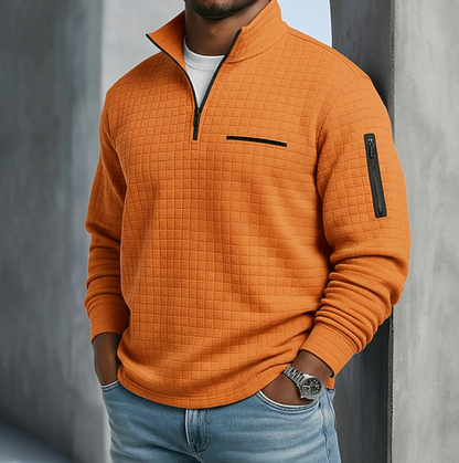 Comfortable Waffle Shirt for Men with Long Sleeve