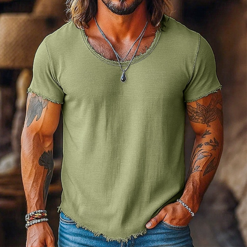 Stylish T Shirt for Men with Crew Neck