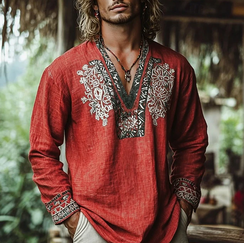 Effortless Embroidered Shirt for Men