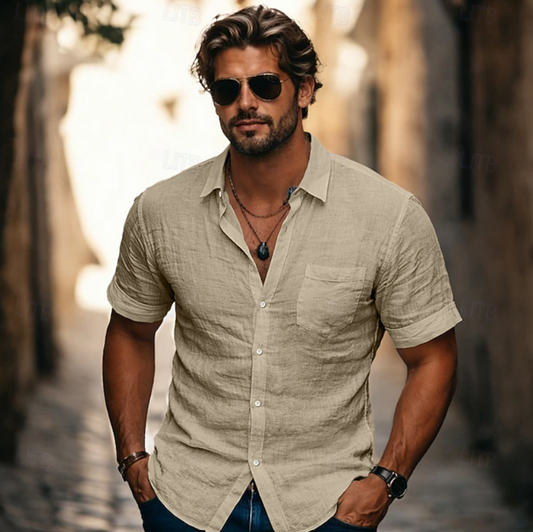 Stylish Shirt for Men with Short Sleeve