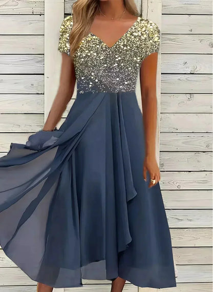 Elegant Floral Mini Dress for Women Formal Wedding Guest Style