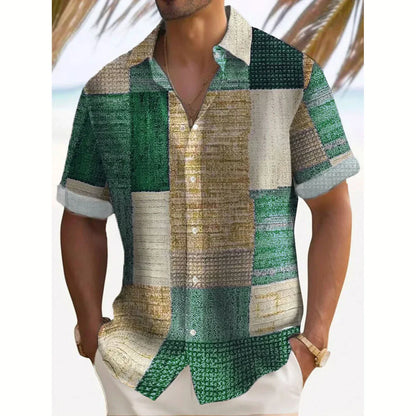 Stylish Button Down Shirt for Men with Retro Casual Style