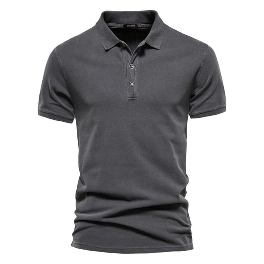 Effortless Flowy Polo Shirt for Men
