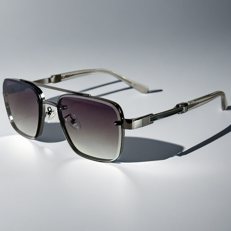 Classic Sunglasses for Men with Squared Frame Design