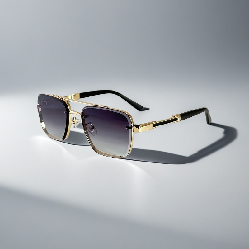 Classic Sunglasses for Men with Squared Frame Design