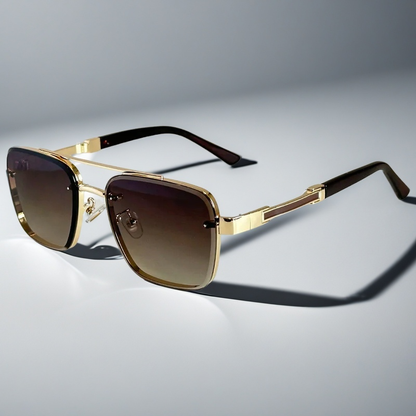 Classic Sunglasses for Men with Squared Frame Design