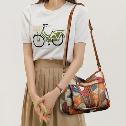 Elegant Handbag for Women with Timeless Mosaic Design