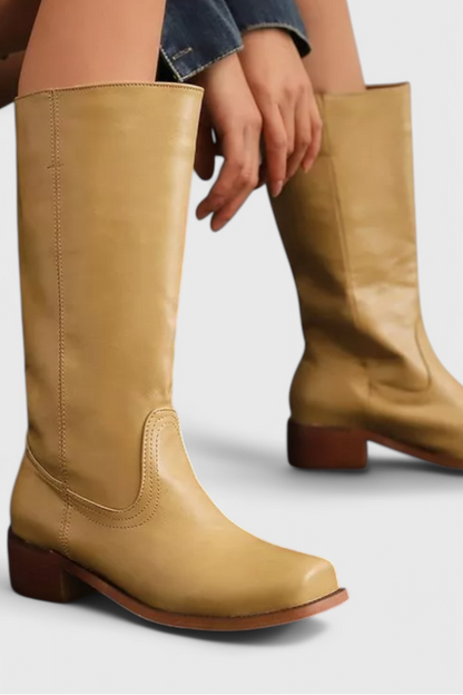 Comfortable Boots for Women with Knee High Slip On Style
