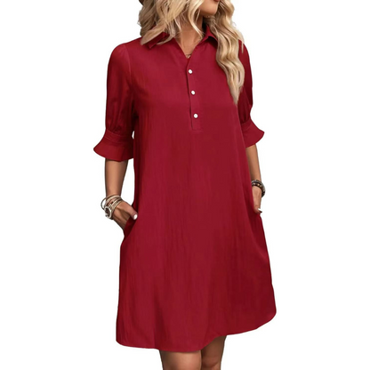 Stylish Shirt Dress for Women with Button Down
