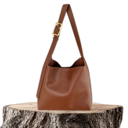 Elegant Shoulder Bag for Women with Buckle Design