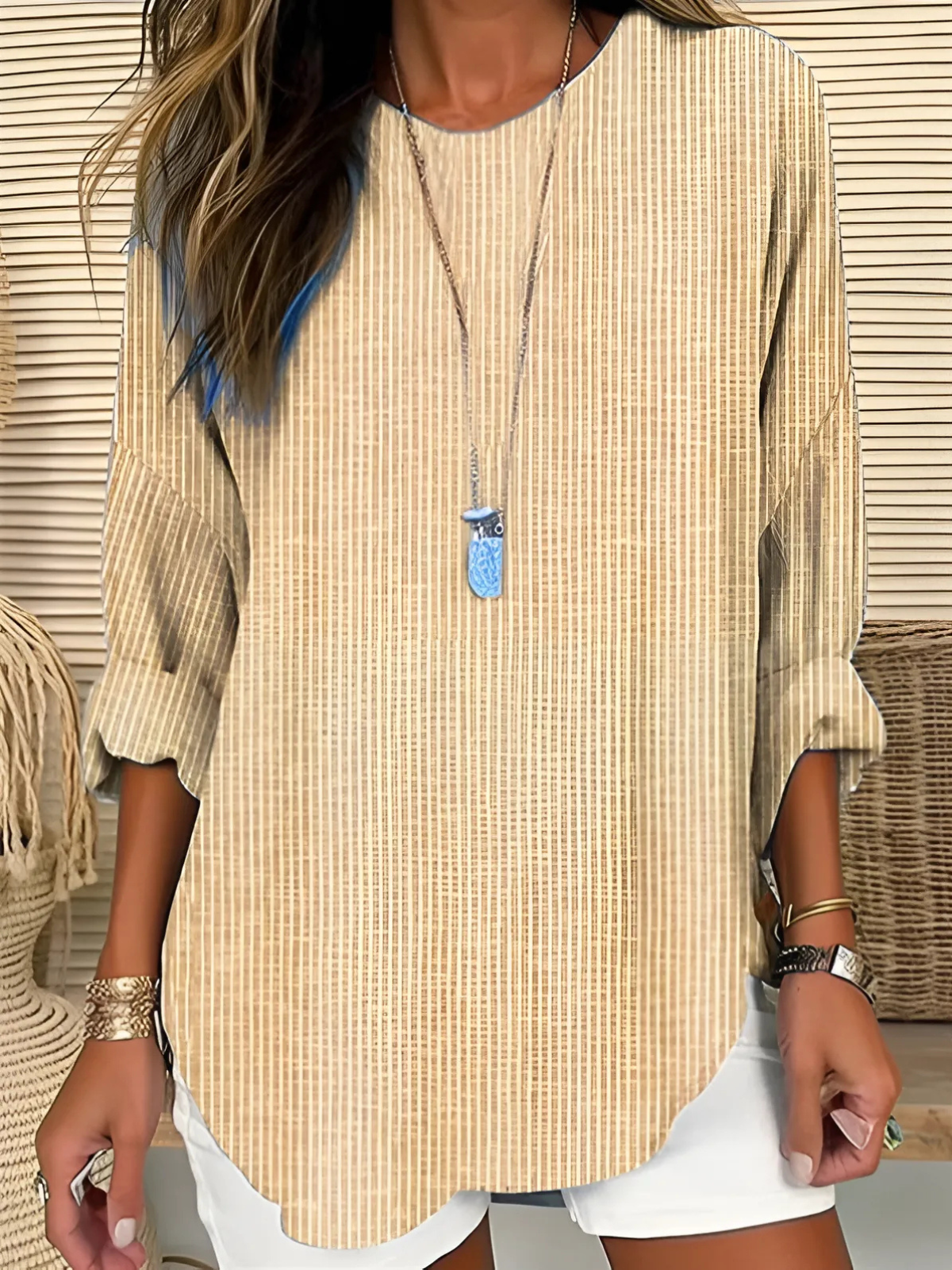 Effortless Striped Blouse for Women
