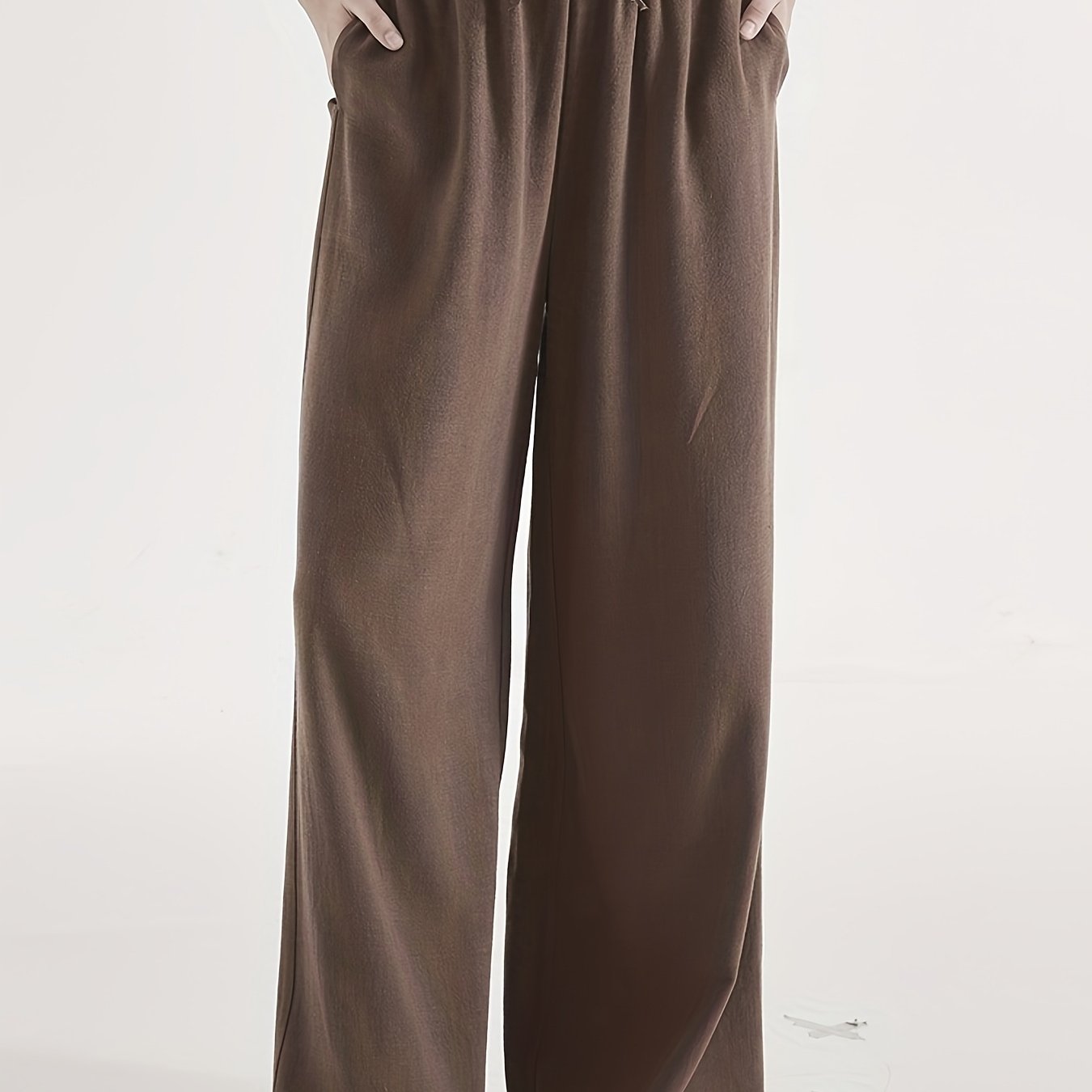 Effortless Wide Leg Pants for Women with Drawstring High Waist Relaxed Style