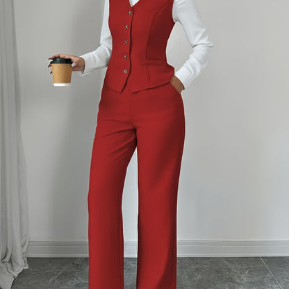 Comfortable Two Piece Set for Women with Wide Leg