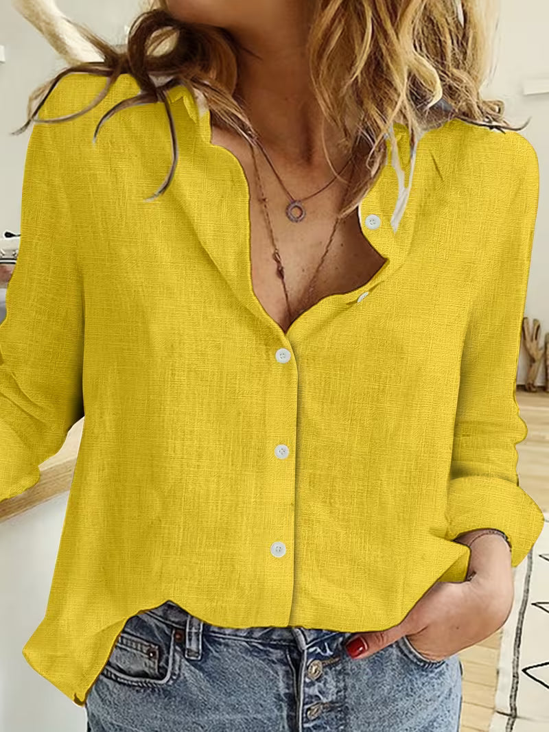 Effortless Blouse for Women with Long Sleeve